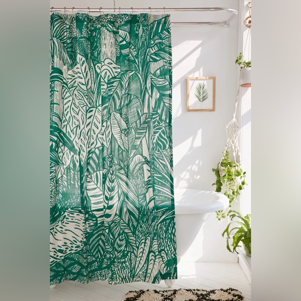 Urban Outfitters - Saskia Pomeroy Plants Shower Curtain